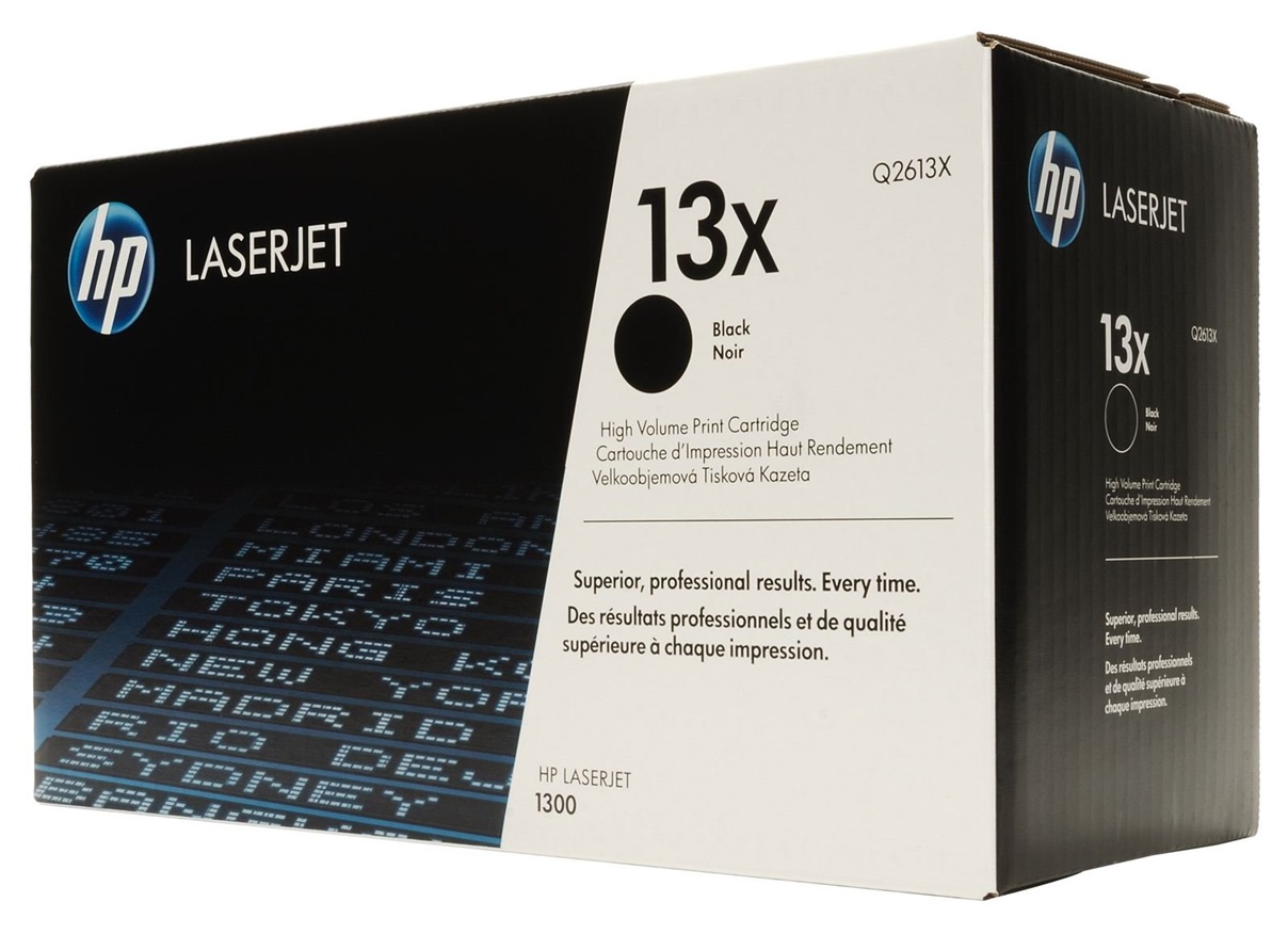 Toner HP  13X Q2613X / Negro 4k | 2405 - Toner HP Q2613X Negro. Rendimiento 4.000 Páginas al 5%. HP LaserJet 1300