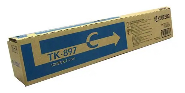 Toner Kyocera TK-897C / Cian 6k | 2311 - 1T02K0CUS0 Toner Original Kyocera TK 897C Cian. Rendimiento Estimado: 6.000 Páginas al 5%.