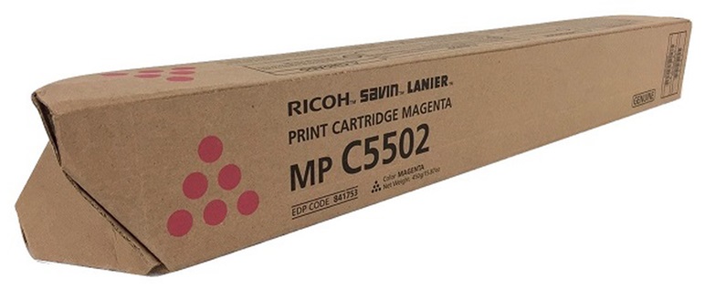 Toner Ricoh 841753 Magenta / 22.5k | 2110 - Toner Original Ricoh MP C5502 Magenta. Rendimiento Estimado: 22.500 Páginas al 5%. 841681