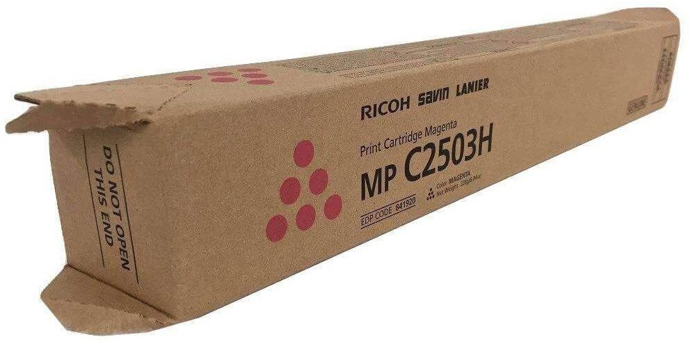 Toner Ricoh 841920 Magenta / 9.5k | 2111 - Toner Original Ricoh MP C2503H Magenta. Rendimiento Estimado 9.500 Páginas al 5%. MPC2503 