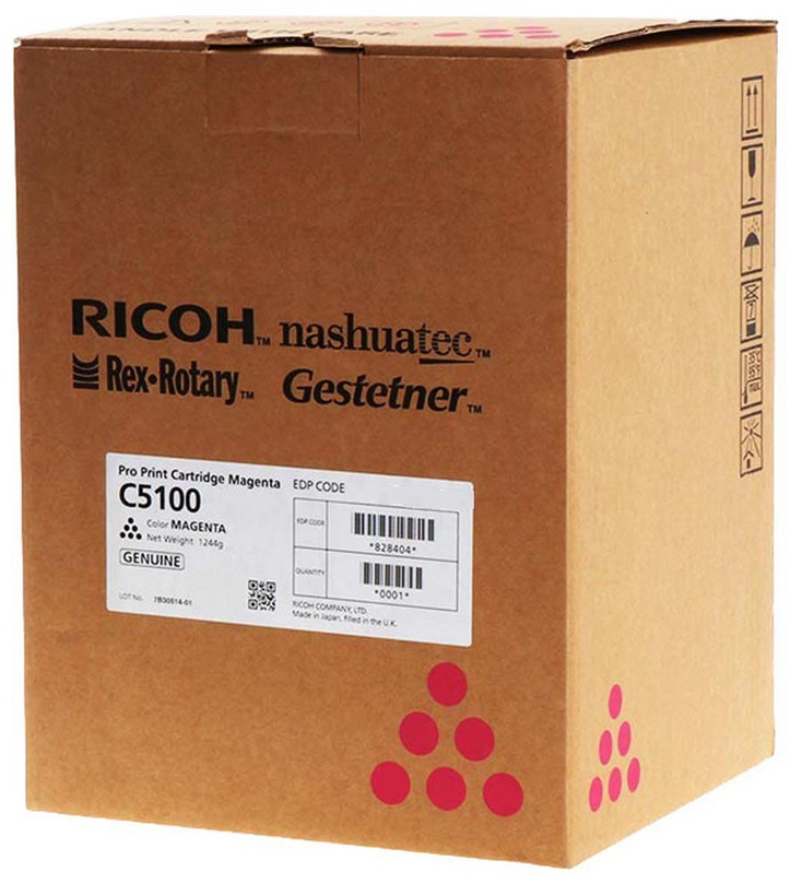 Toner Ricoh C5100 / Magenta 30k | 2310 / 828352 - Toner Original Ricoh C5100 Magenta. Rendimiento 30.000 Páginas al 5%. 828223 Ricoh Pro C5100s C5110s 