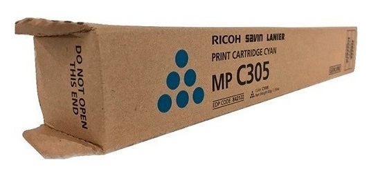 Toner Ricoh MP C305 / Cian 4k | 2310 / 842122 - Toner Original Ricoh MP C305 Cian. Rendimiento 4.000 Páginas al 5%. 841591 Ricoh MP C305SP MP C305SPF 
