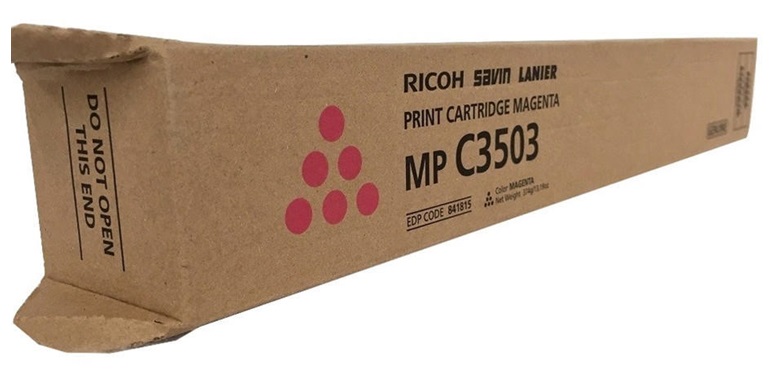 Toner Ricoh 841815 Magenta / 18k | 2112 - Toner Original Ricoh MP C3503 Magenta. Rendimiento Estimado: 18.000 Páginas al 5%. 