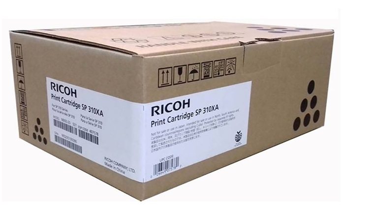 Toner Ricoh SP 310XA / Negro 6.4k | 2310 / 407578 - Toner Original Ricoh SP 310XA Negro. Rendimiento 6.400 Páginas al 5%. Ricoh SP 310dnw 