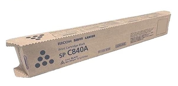 Toner Ricoh SP C840A 821255 Negro / 43k | 2112 -  Toner Original Ricoh SPC840A Negro. Rendimiento Estimado: 43.000 Páginas al 5%. 