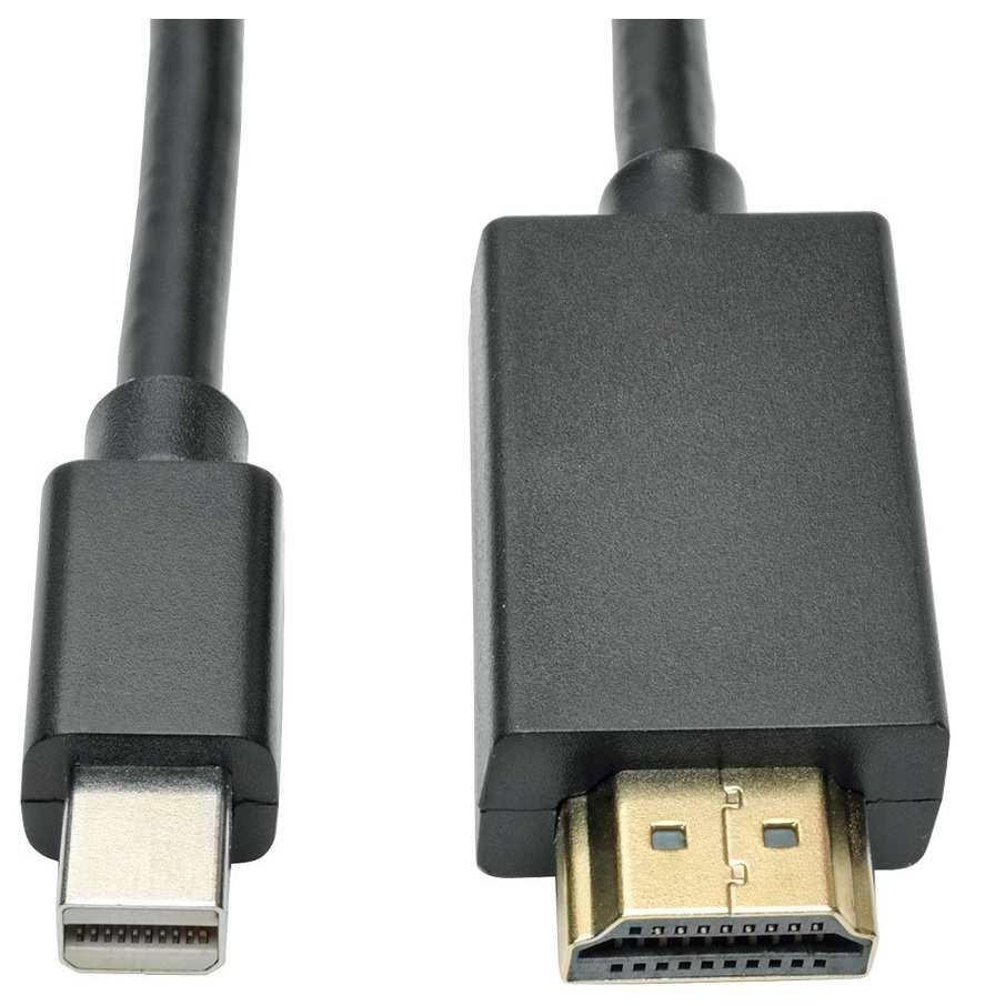 Convertidor de Mini DisplayPort a HDMI - TrippLite P586-006-HDMI | Admite Resoluciones de Video 1080P 1920x1080. Para uso en Dispositivo de Audio/Video, TV, Monitores. Admite Resoluciones de Video 1080P, Color Negro, Garantía 3 Años