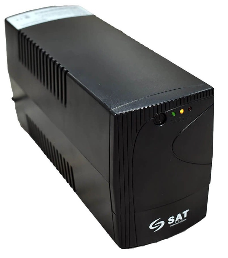 UPS  750VA - SAT UR750 / Interactiva | 2304 - UPS 750VA/360W/120V Interactiva, Tipo Torre, Factor de Potencia de 0.48, Autonomía (Plena Carga: 5 min / ½ Carga: 10 min), Conexión de entrada: NEMA 5-15P, Rango de voltaje de entrada: 80 – 150VAC