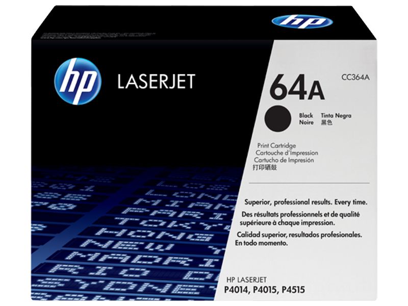 Toner para HP P4515 / HP 64A | 2308 / CC364A - Toner Original HP 64A Negro para HP LaserJet P4515 P4515n P4515tn P4515x P4515xm. Rendimiento 10.000 Pág al 5%.