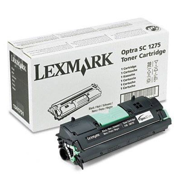 Toner Original - Lexmark 1361751 Negro | Para uso con Impresoras Lexmark SC 1275, SC 4050  Lexmark 1361751  Rendimiento Estimado 4.500 Páginas con cubrimiento al 5%